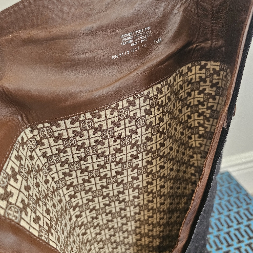 TORY BURCH ROSALIE Quilted Riding Boots - Picture 13 of 14